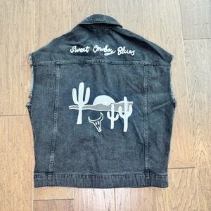 ASOS Black Western Denim Vest - Sweet Cowboy Blues
